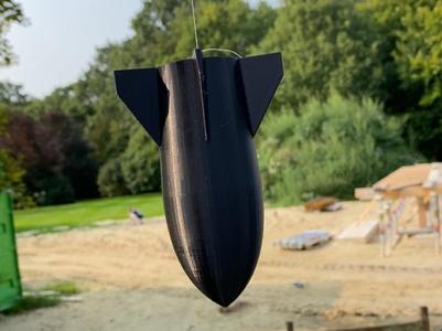 Rc drone dropping 'bomb' dummy