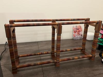 Fully Printable modular spool rack w/rods, no glue