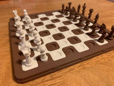 Small Chess/Checker Board