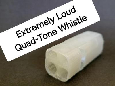 Extremely Loud Quad Toned Whistle