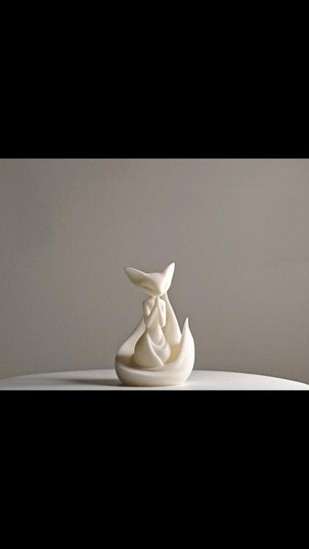 Fox animal sculpture model ornament 