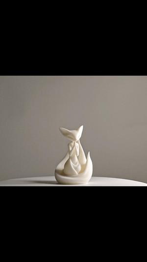 Fox animal sculpture model ornament 