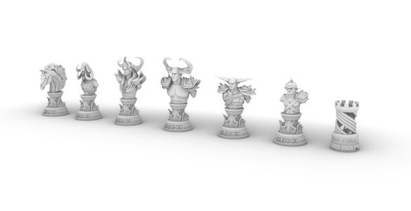 Chess Set Model Minitures