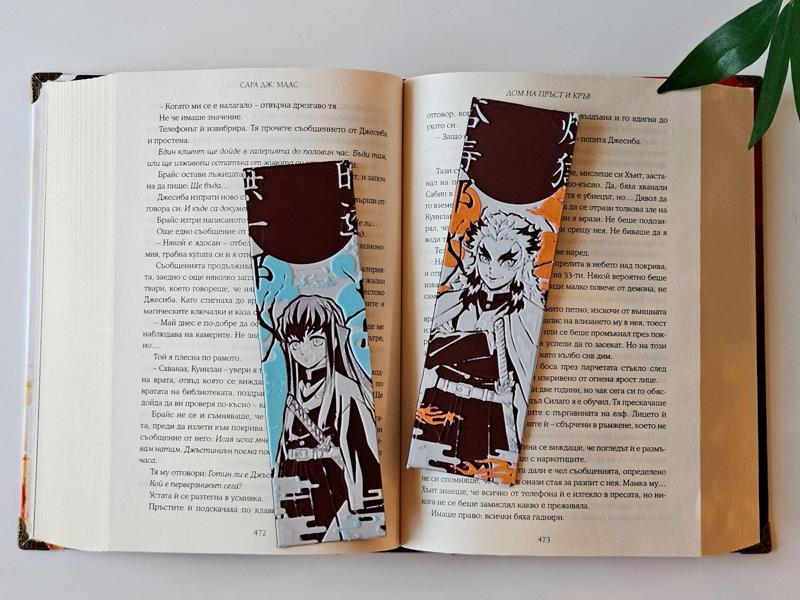 Rengoku & Muichiro - Demon Slayer Bookmarks Set8/8