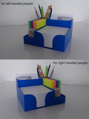 Simple desktop organizer with customizable areas