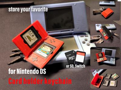 Nintendo DS Card Holder Keychain or SD and Switch