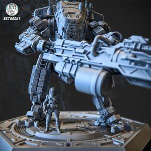 A Man and His Robot 75mm 3D Printable