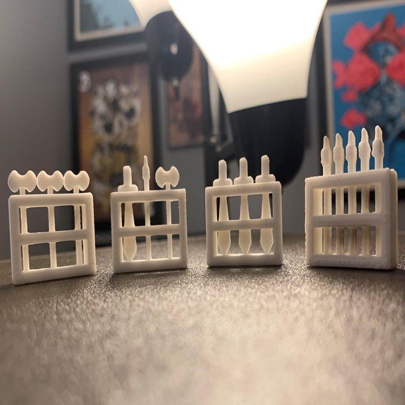 Simple Mini D&D Weapon Racks
