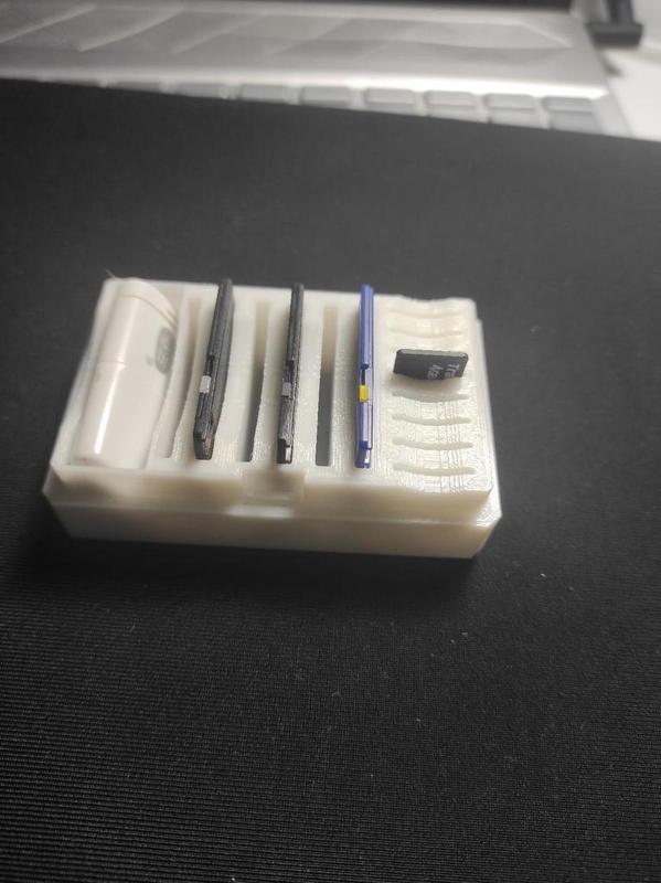 Hinged SD Card Box