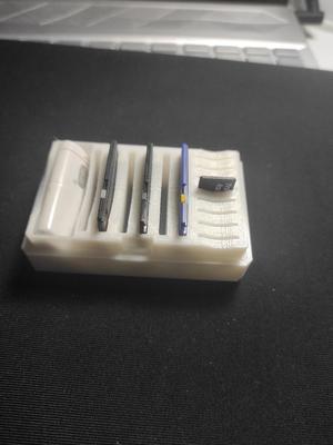 Hinged SD Card Box