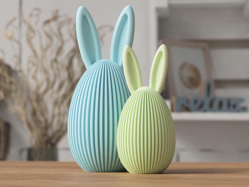 Easter Egg with bunny ears