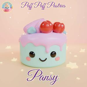 Kawaii Round cake Pansy