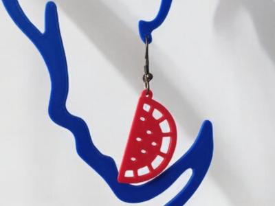 Watermelon Slice Earrings