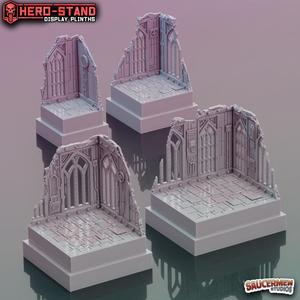 Hero-Stand Display Plinths - Gothic Ruins (Square)