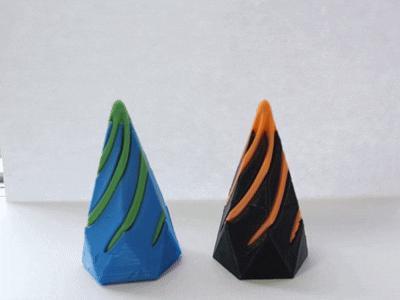 Spiral Pass-Through Fidget Pyramid!