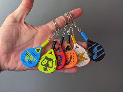 Padel Racket Keychains | 6 Brand Designs
