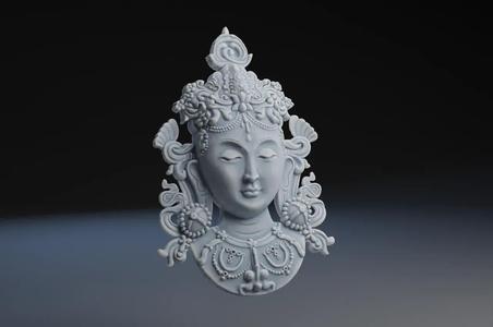 Green Tara Pendant /  Bust   