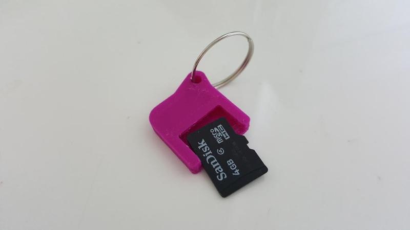 Micro SD/Micro Sim Holder Keychain