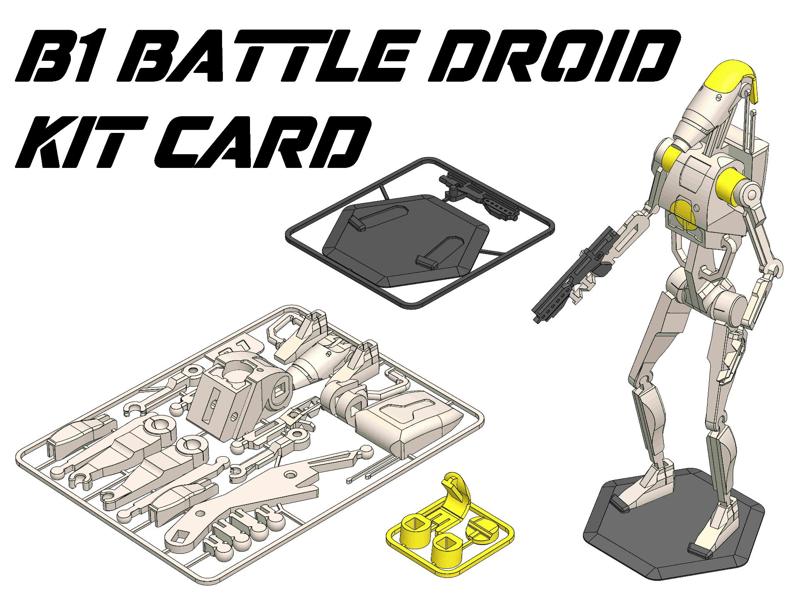 Kit Card B1 Battle Droid Star Wars 