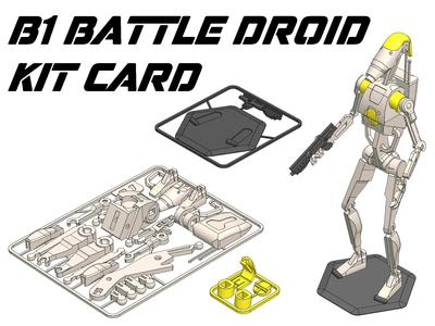 Kit Card B1 Battle Droid Star Wars 