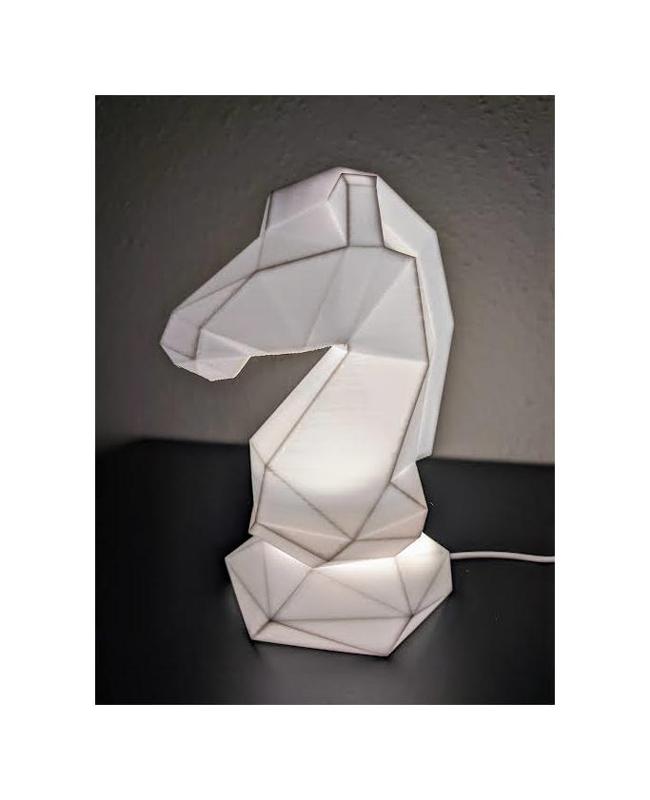 Low Poly Chess Knight Lamp BBL LED/IKEA KAPPLAKE