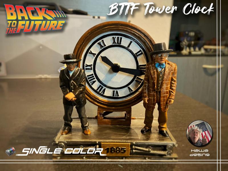 Back to the Future Tower Clock Diorama 