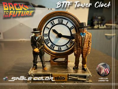 Back to the Future Tower Clock Diorama 