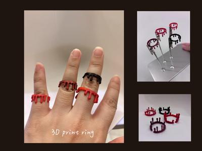 Blood Drop Ring