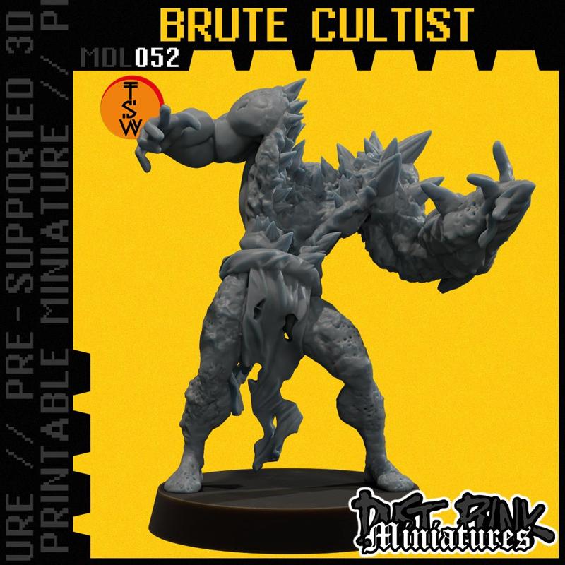 MDL052 BRUTE CULTIST [PRE-SUPPORTED]