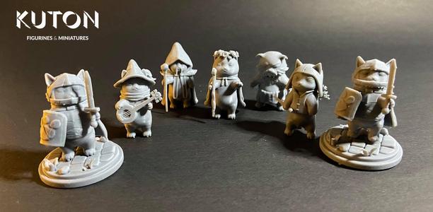 Cats DND miniatures