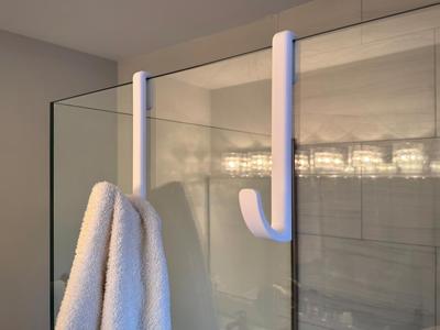 SHOWER HOOK OVER GLASS