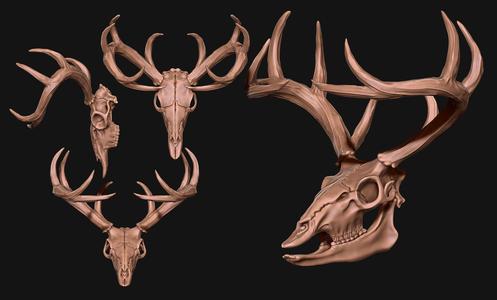 Deer Skull - CNC and