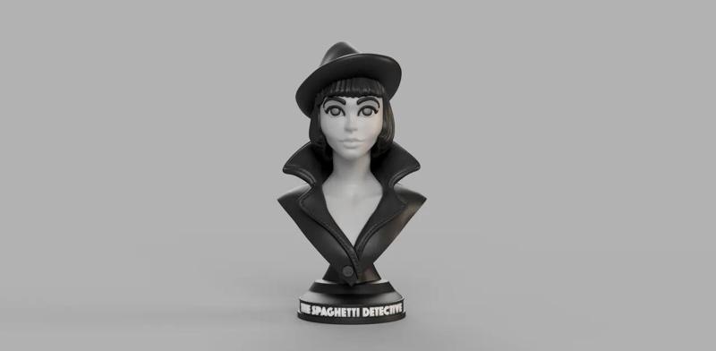 The Spaghetti Detective bust by Wekster (now with full multicolor!)   