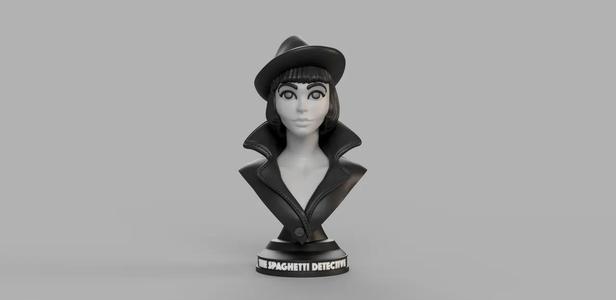 The Spaghetti Detective bust by Wekster (now with full multicolor!)   
