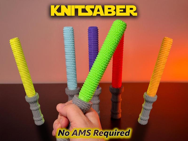 Cute Knitted Lightsaber