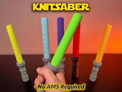 Cute Knitted Lightsaber