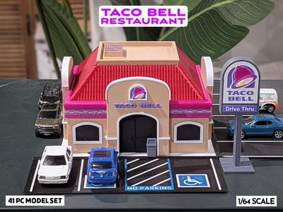 Retro Taco Bell Model Set - 1:64 Scale Diorama