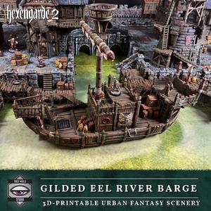 'Gilded Eel' River Barge