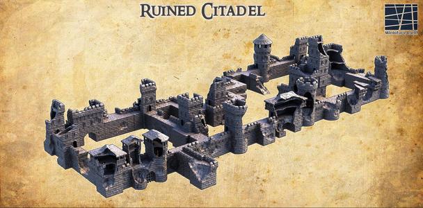 Modular Ruined Citadel Tabletop Terrain 28 MM
