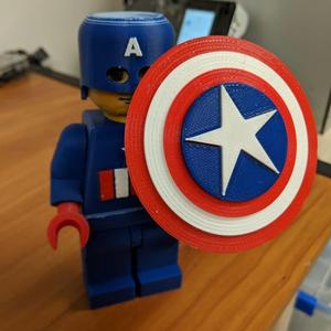 Captain America Giant Lego Multicolor Remix