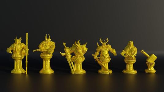 Viking Chess Set- Vikings Character Chess With 6 Different Model