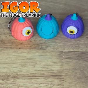 Fidget Pumpkin Keychain - Halloween