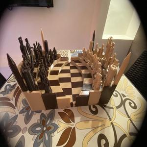 Roman Chess Set Low-poly