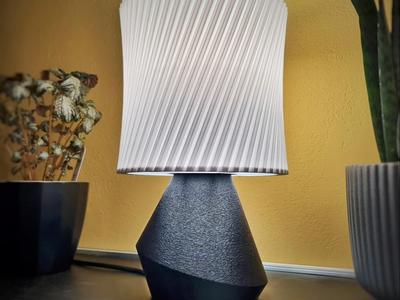Modern textured lamp