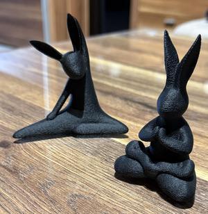 SPORTY EASTER BUNNIES / ABSTRACT EASTER DECORATION / MODERN ART