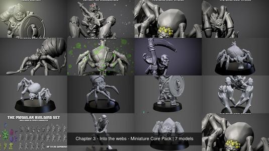 Chapter 3 - Into the webs - Miniature Core Pack 3D Model Collection