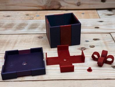 Gift Box - small with four way ribbon bow