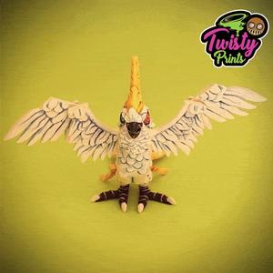 🦜Articulated Cockatoo - Parrot🦜 - Colored file Included