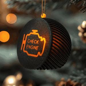 Check Engine Christmas Bauble LED Tea Light
