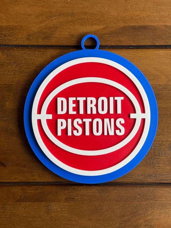 Detroit Pistons Oversized Necklace, Pendant